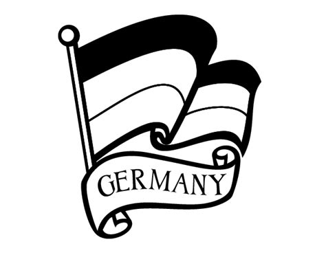 Flag Of Germany Coloring Page