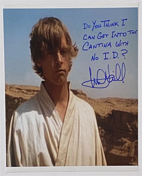 lot detail star wars mark hamill fantastic inscription 8” x 10” signed photo from “a new hope”