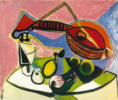Pablo Picasso — Still Life Has L`instrument Music 1938