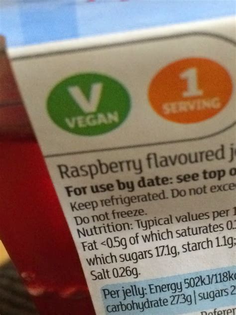 Vegan Vox The Ordinary Vegan Sainsburys Raspberry Jelly
