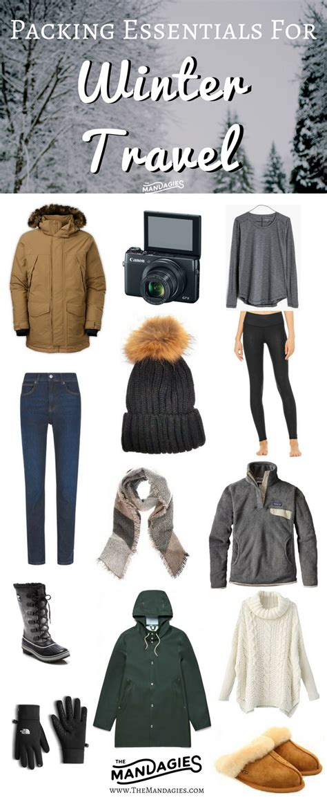 40 Essentials For Every Winter Travel Packing List The Mandagies