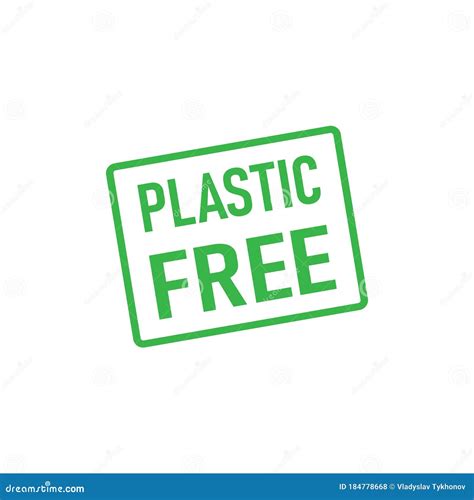 Plastic Free Symbol Icon Isolated On White Background Vector EPS Stock Vector Illustration