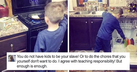 Mom Teaches Her Son That Chores Arent Just For Women Gets Criticized Online Bored Panda