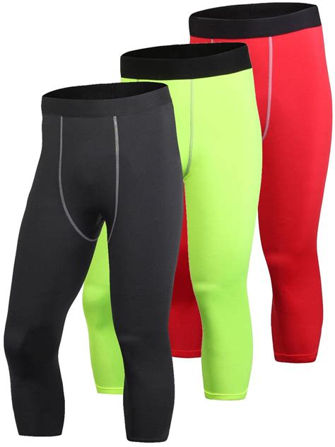 Yuerlian Men S Compression Pants Running Workout Basketball Tights