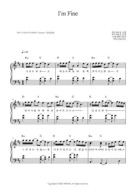 This easy type of lick (you can alter the lick very easily) is heard in a trillion mainstream jazz and blues melodies, as well as in all related music, anything that has even a touch of blues inflection. Beginner Bts Sheet Music Easy with Letters 47 Hishine Bts I M Fine Easy Piano Sheet Music di 2020