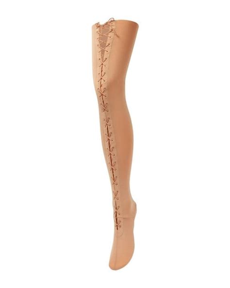 Acne Studios Lace Up Stockings In White Lyst