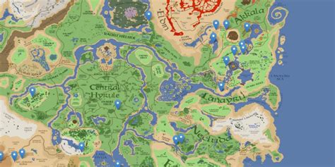 Movie Zone 😠🤨🤫 Fan Makes Legend Of Zelda Breath Of The Wild Map Of