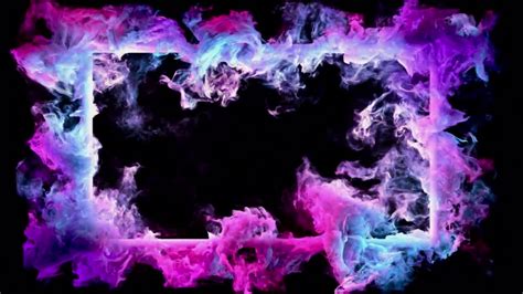 Colorful Smoke Frame Loop Stock Motion Graphics Motion