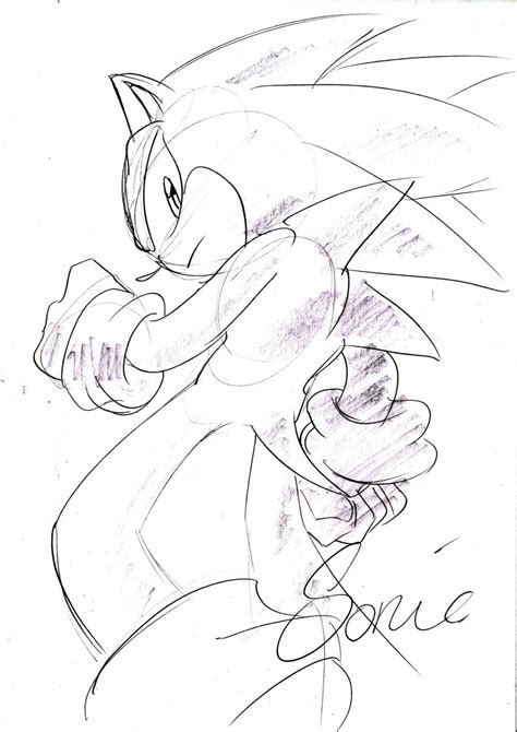 Sonic Quick Sketch By Frankyding90 On Deviantart
