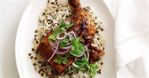 Beef, chicken, lamb liver, among them. Persian chicken with lentil rice