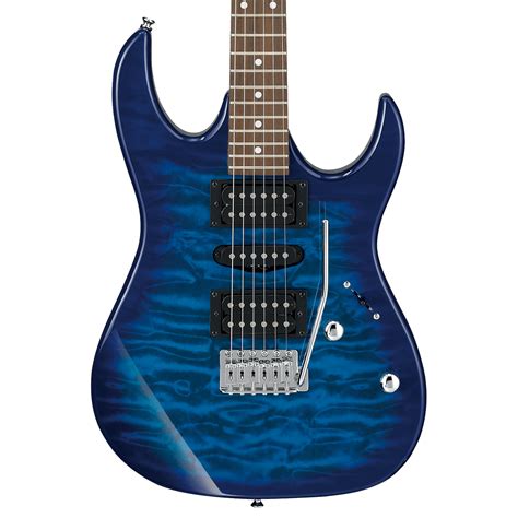 Ibanez Gio Grx70qa Electric Guitar Transparent Blue Burst 606559720583