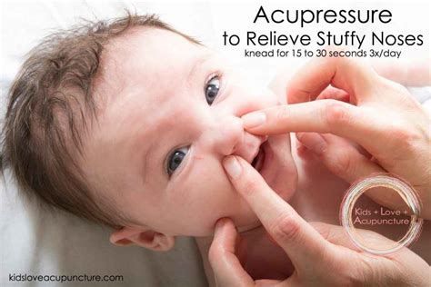 Acupressure For Nasal Congestion In Babies And Kids