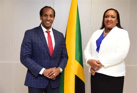 Photos State Minister Terrelonge Meets With High Commissioner Designate To Canada Marsha Coore