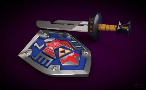 I Made The Razor Sword And Heros Shield From Majoras Mask In 3d