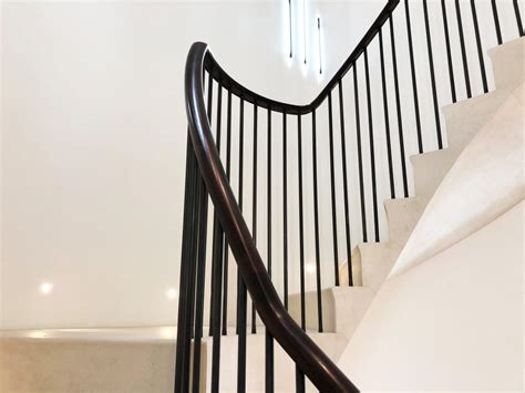 Curved Staircases Handrails Precision Timber Handrails By Clive Durose