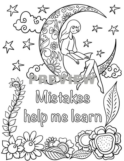 Just click the button below to get 20 pages of printable coloring sheets in pdf format. Positive affirmations colouring pages for kids | Coloring ...