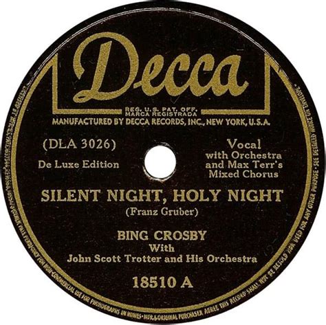 Bing Crosby Silent Night 1942 Version Lyrics Genius Lyrics