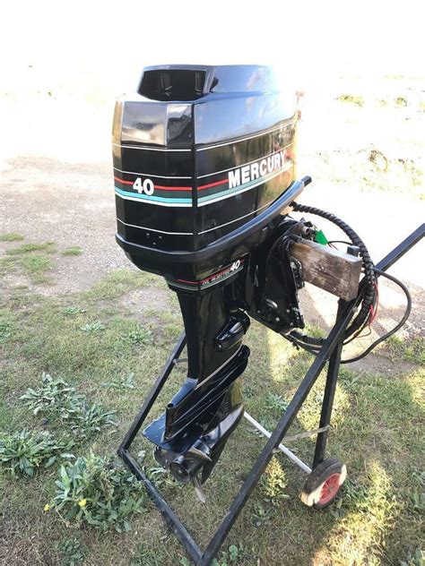 Mercury 40 Hp 4 Cylinder Two Stroke Long Shaft Outboard Boat Engine