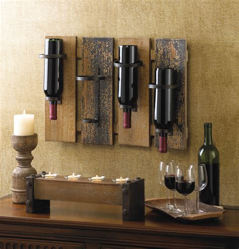 Rustic Wall Mounted Wine Rack Wholesale At Koehler Home Decor
