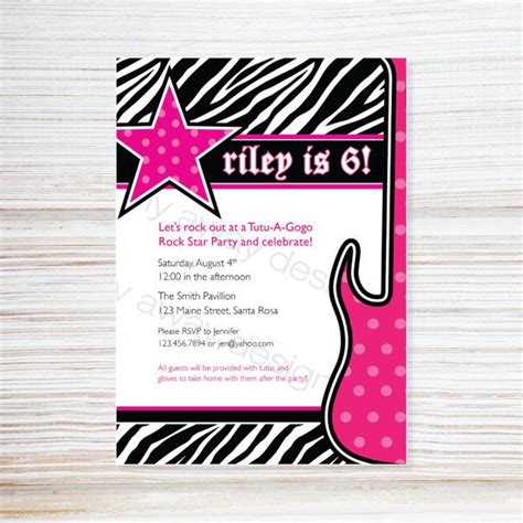 Printable Personalized Birthday Invitation By Flyawaydesignshop 1500