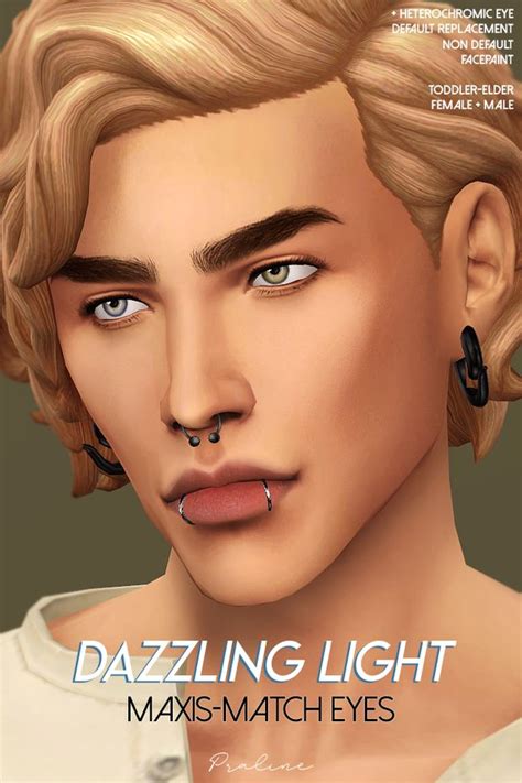 DAZZLING LIGHT Maxis Match Eyes Patreon The Sims 4 Skin Sims 4 Cc