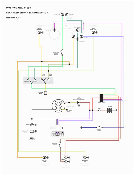 Electrical motors 12 lead, dual voltage. Xt500 Wiring Diagram