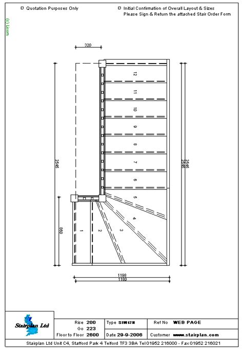 Winder Stair Drawings Made To Measure Staircase Drawing Of A 4