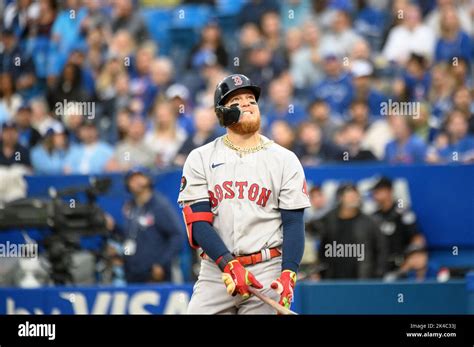 Boston Red Sox Right Fielder Alex Verdugo 99 Reacts After Hitting A