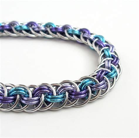 Chainmail Bracelet Viper Basket Weave In By Tattooedandchained
