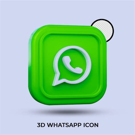 Premium Psd Whatsapp Icon Social Media Concept 3d Render
