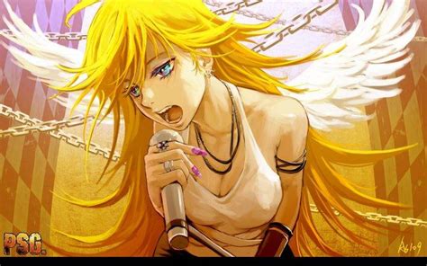 Angel Anime Anime Girls Anarchy Panty Singing Blonde