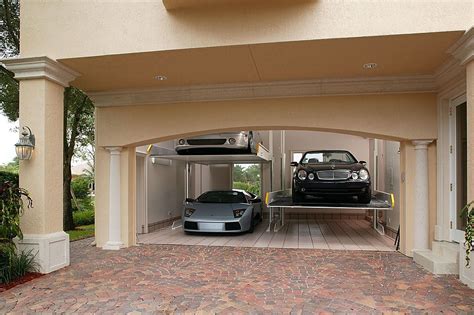 Hydraulic Lifts Maximize Space And Turn Your Two Car Garage Into A Four
