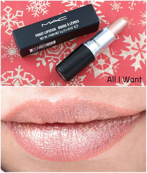 Mac Mariah Carey Frost Lipstick In All I Want Review And Swatches