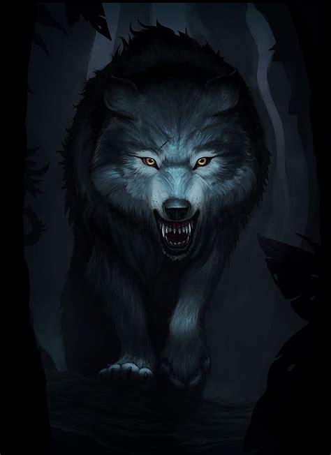 Direwolf By Akiman On Deviantart Dire Wolf Fantasy Wolf Wolf Dog