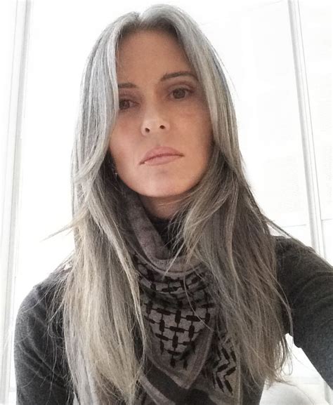 But our society still seems to have a collective issue with the natural aging process of the female human being, so reaching for the dye as soon as the first silvery sprouts appear is de rigueur for the vast majority of women under the age of 60. Misery (ANNIKA VON HOLDT) | Hair styles, Grey hair styles ...