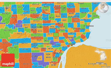 Zip Code Map Of Michigan Map Of Rose Bowl