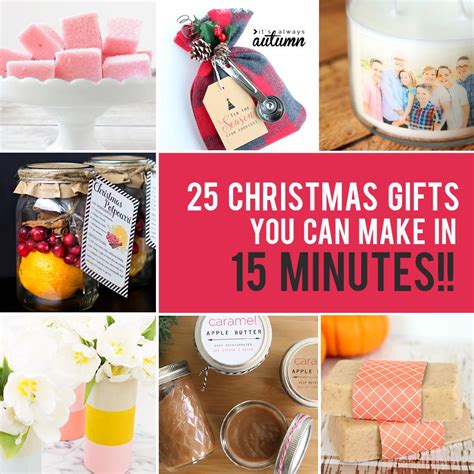 50 Homemade Christmas Gifts 15 Minutes Easy Homemade Christmas