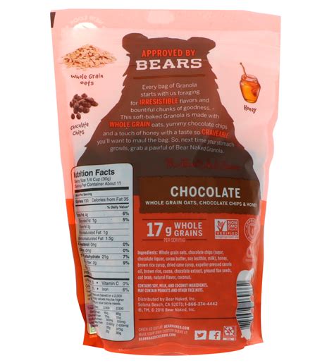 Bear Naked 100 Pure And Natural Granola Heavenly Chocolate 12 Oz 340