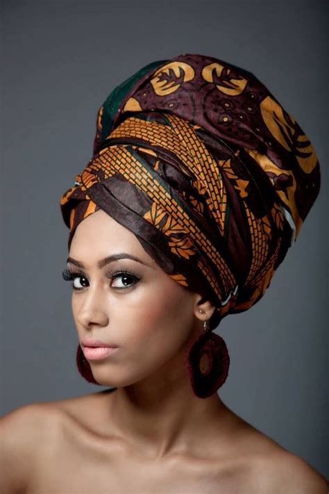 Pin De Sweet Africa Em Hijab Wrap Head Turban Estampas Africanas