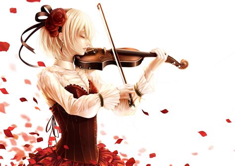 Wallpaper Illustration Anime Musical Instrument