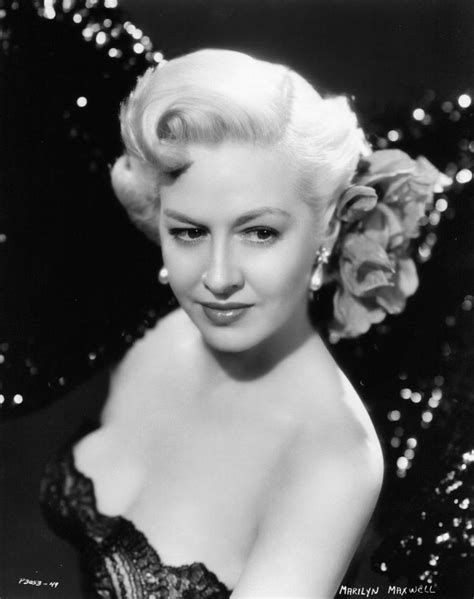 Marilyn Maxwell Marilyn Maxwell Vintage Hollywood Stars Glamour