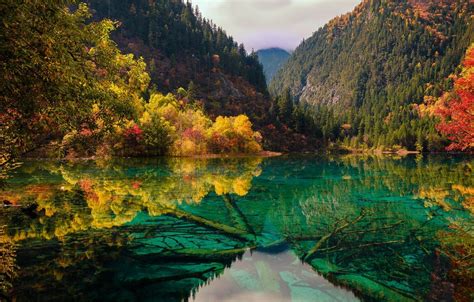 Jiuzhaigou Valley Autumn Wallpapers Wallpaper Cave