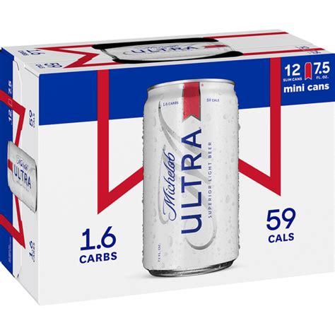 Michelob Ultra Beer Mini Cans 12 75 Fl Oz Cans Beer Wine