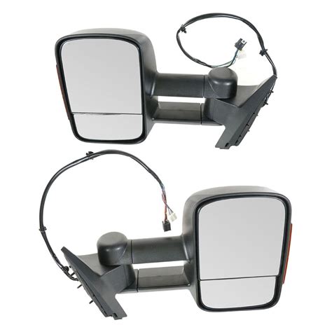 Trail Ridge® Tr00128 Driver And Passenger Side Power Towing Mirror Set Heated Foldaway