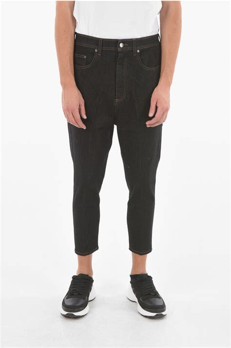 Neil Barrett 15cm Stretch Denim Slouch Fit Jeans Men Glamood Outlet