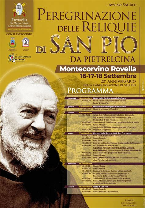Reliquie Di San Pio Da Pietrelcina Montecorvinoit