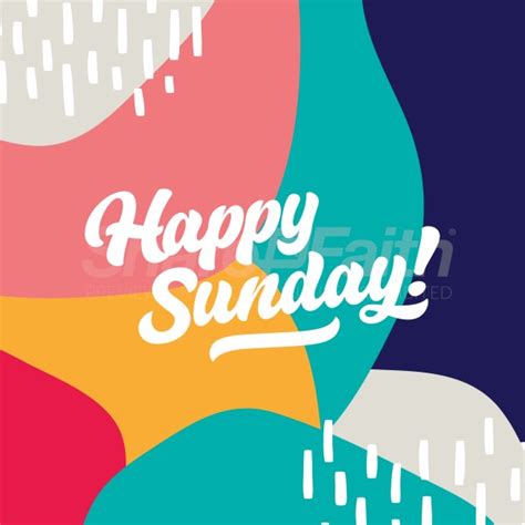 Happy Sunday Colorful Social Media Graphic Sharefaith Media