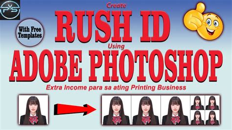 How To Create Rush Id Picture Using Adobe Photoshop Step By Step Guide Tagalog Tutorial Youtube