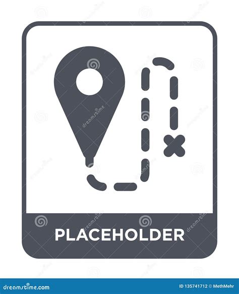 Placeholder Icon In Trendy Design Style Placeholder Icon Isolated On