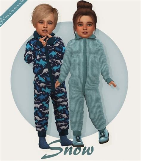 Simiracle Snow Jumpsuit • Sims 4 Downloads Sims 4 Children Sims 4